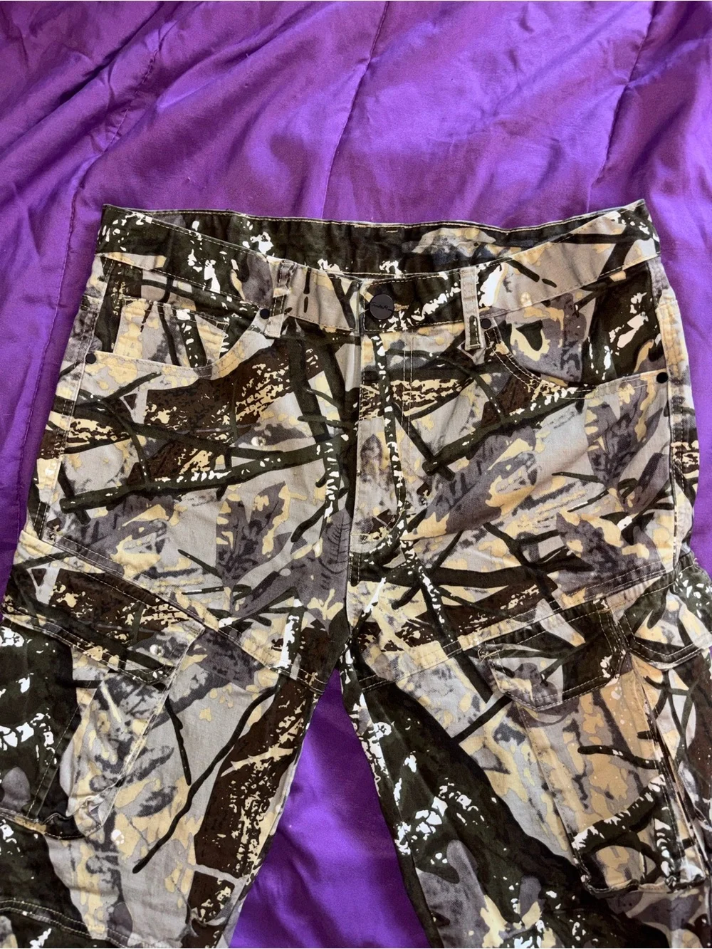 Smoke Rise Cargo Pants in Camo Print